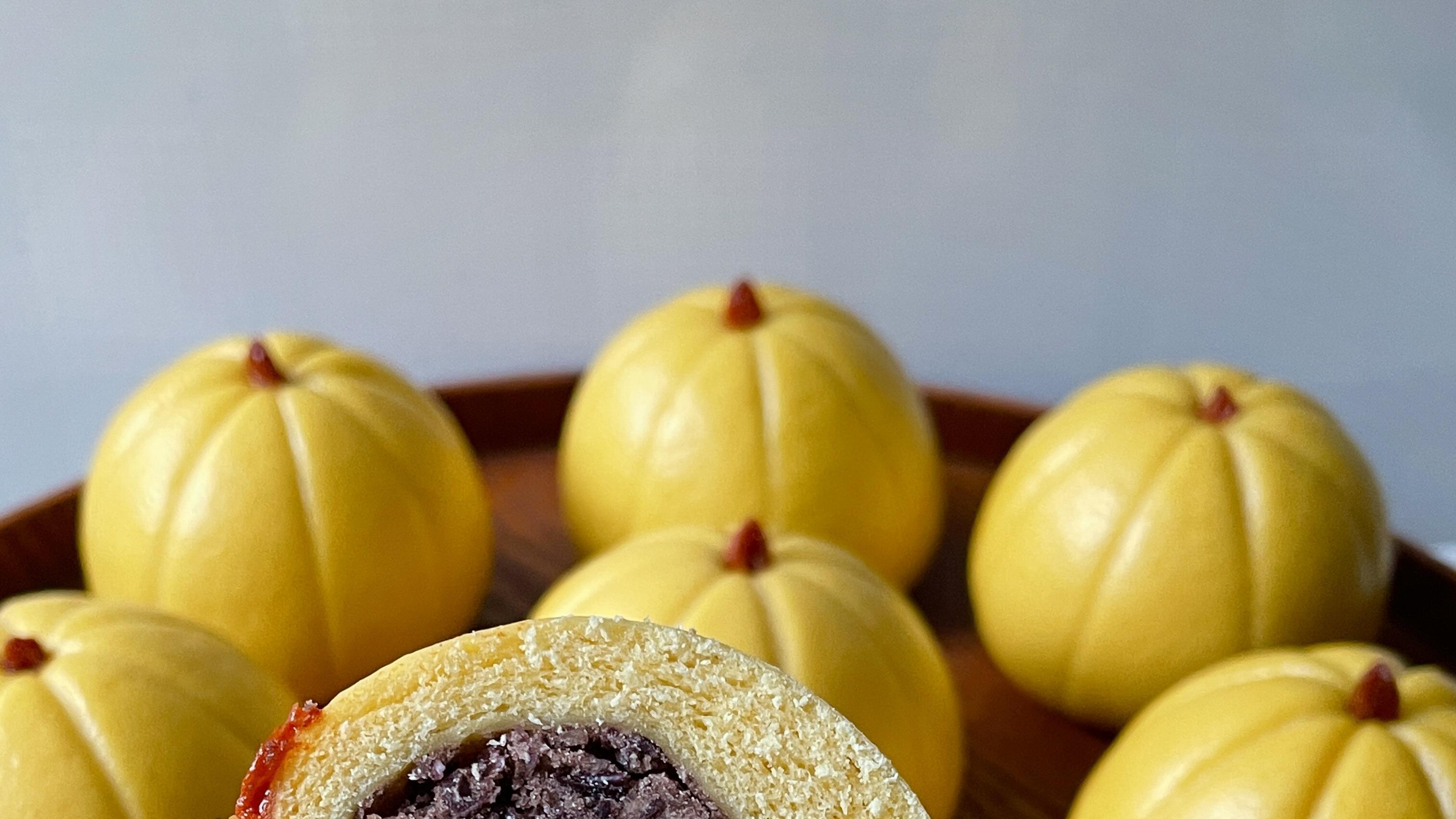 南瓜豆沙包：捧在手心的秋天暖阳！