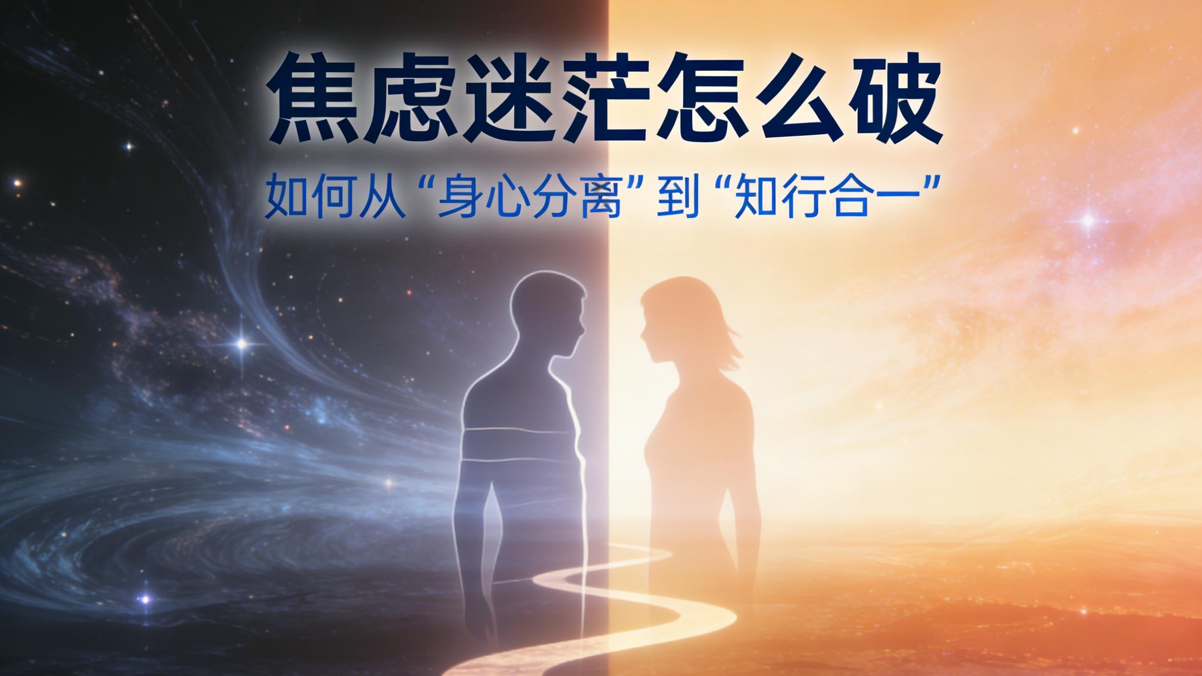 【焦虑迷茫怎么破】如何从“身心分离”到“知行合一”？