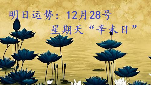 明日运势：12月28号星期天“辛未日”，哪些人利好？