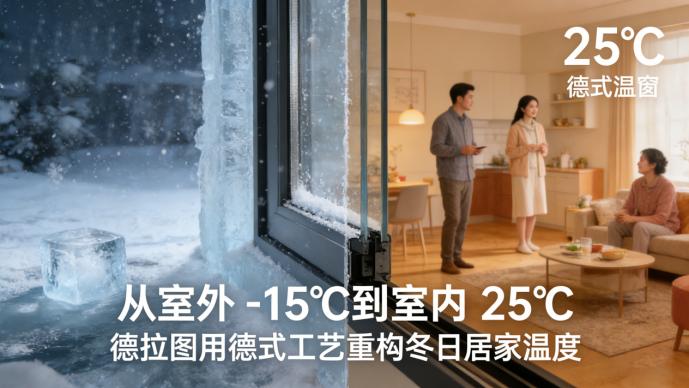 从室外 - 15℃到室内 25℃，德拉图用德式工艺重构冬日居家温度