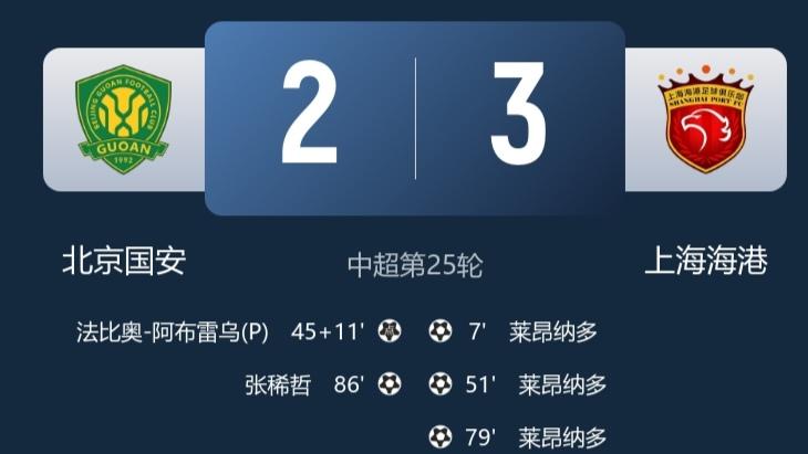 2-3负上港！塞蒂恩发声：对队员满意，本场比赛前争冠就已经不取决于我们
