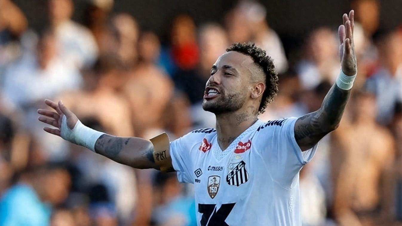 内马尔含泪告别赛季：带伤奋战助桑托斯成功保级