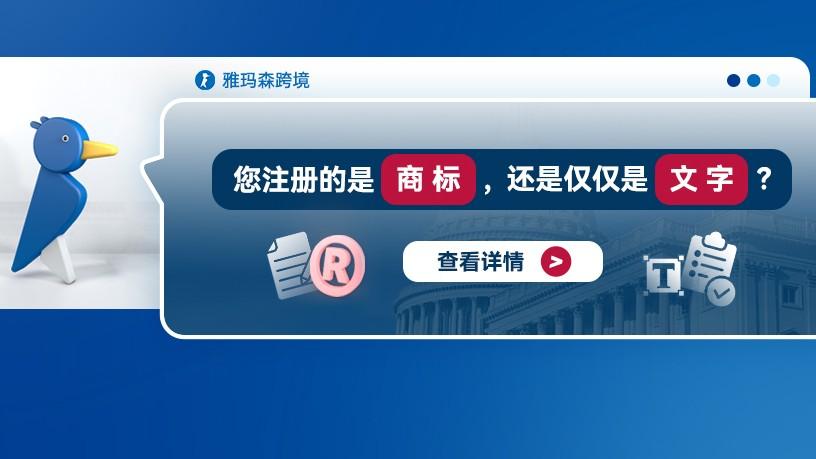 您注册的是商标，还是仅仅是文字？