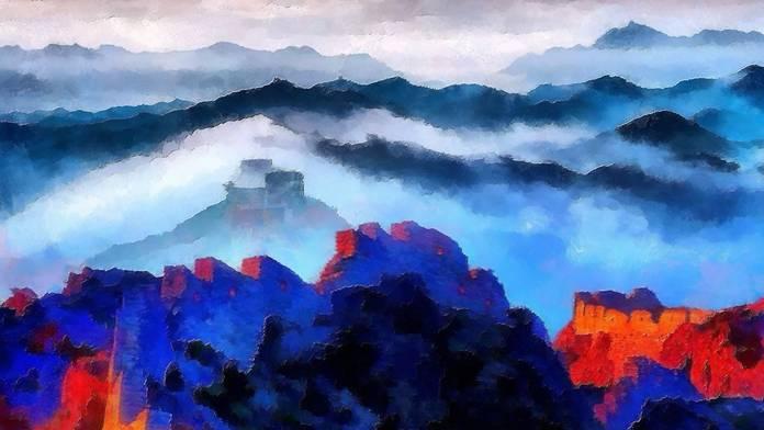 于江光影平面油画作品《盛世东方》入藏中国美术馆