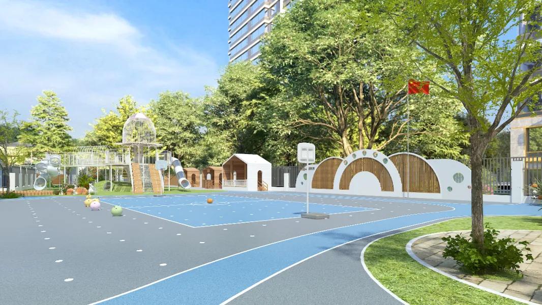 幼儿园户外设计一览：大玩具、操场、舞台…