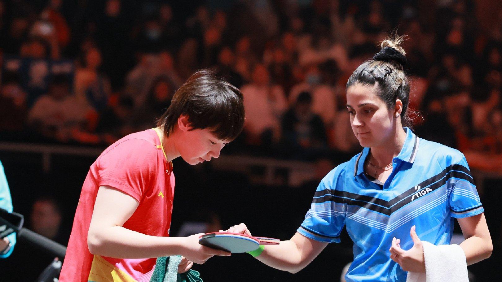 国乒击败法国队，王曼昱战胜帕瓦德，孙颖莎和王楚钦混双取胜