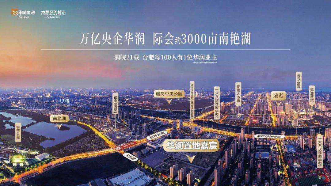 案名首发！华润置地嘉宸，际会中央公园·南艳湖·滨湖世界级黄金三角​