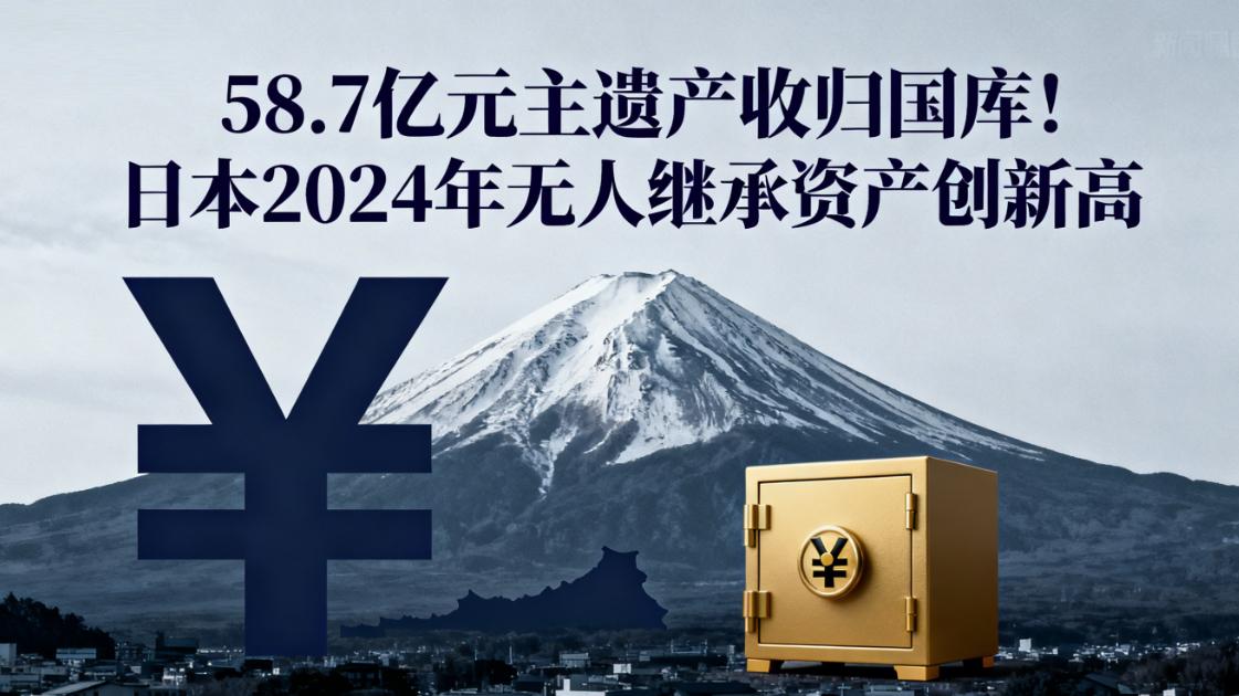 58.7亿元无主遗产收归国库！日本2024年无人继承资产创新高
