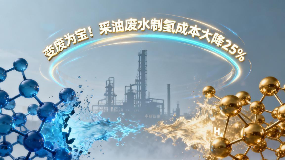 中石油联手长庆油田破解采油废水难题，制氢成本大降25%