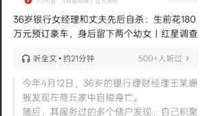 银行女经理的双面人生：从职场精英到千万巨骗