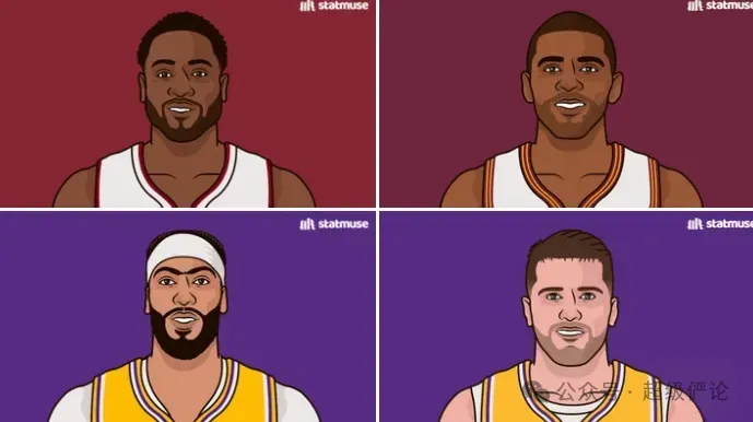 谁是詹皇最强副驾？韦德欧文浓眉东契奇上演“四强争霸”！