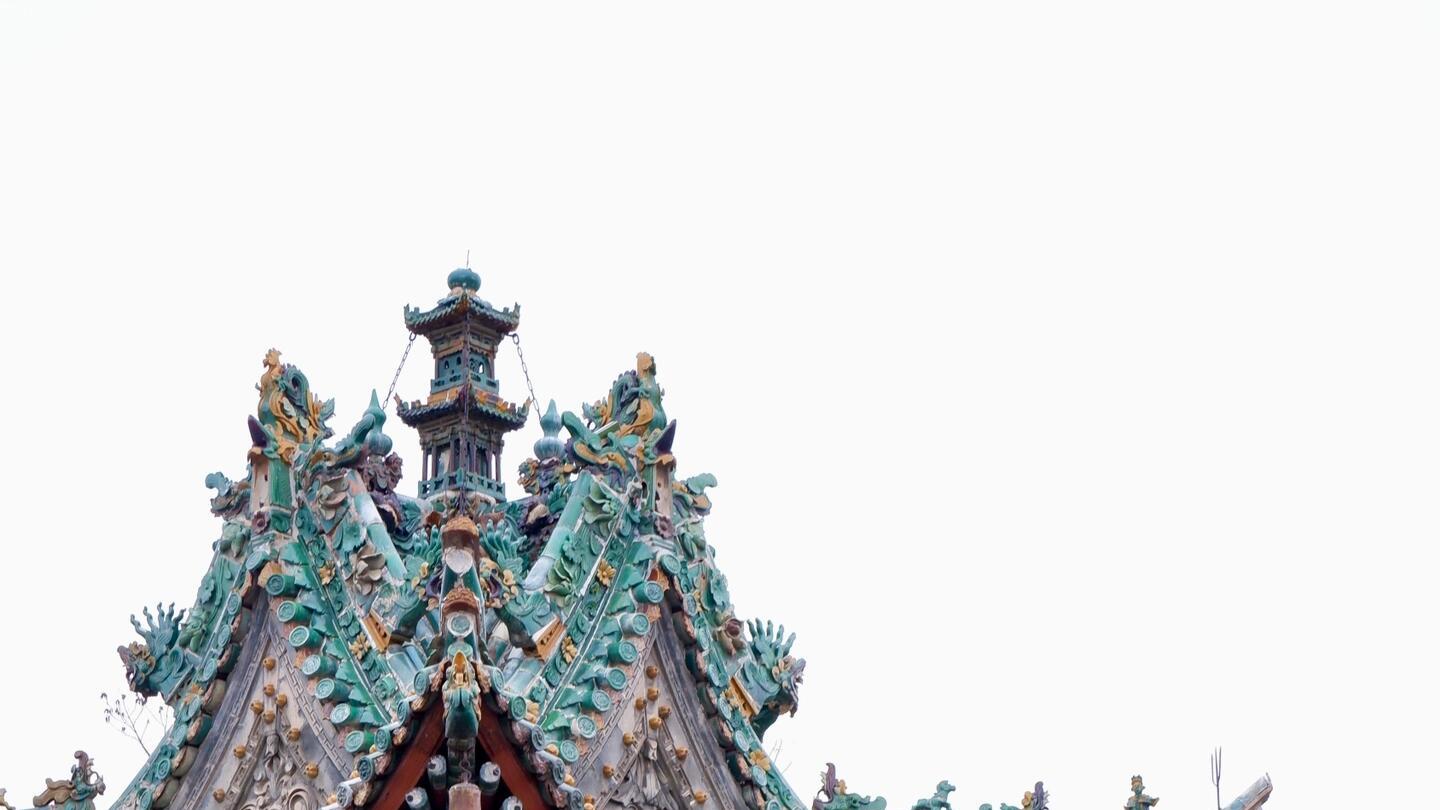 咸阳必打卡地标，三原城隍庙，色彩斑斓的古代建筑美学