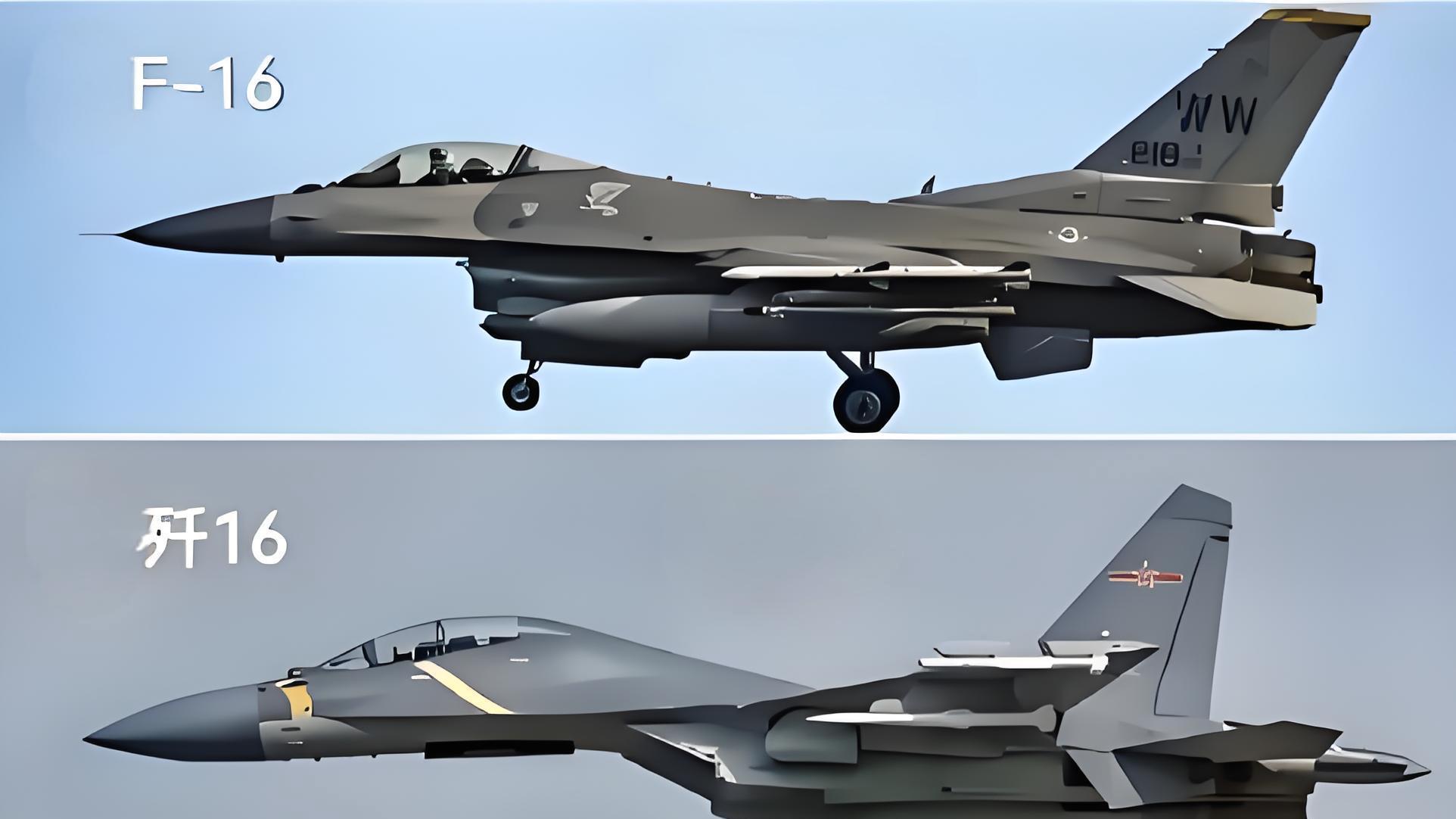 美国人：终极侧卫歼16，F16也动摇不了！都是16，凭啥F16是弟弟？