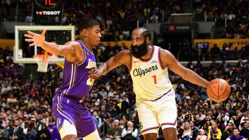 快船17分惨败湖人，哈登太累，詹姆斯发力，一战可以看清6位球星