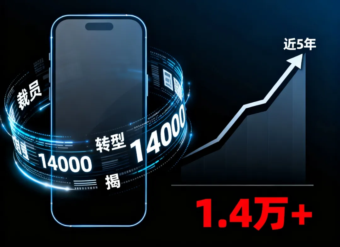 裁员超1.4万！近5年手机厂商裁员排名，揭露行业转型残酷真相！