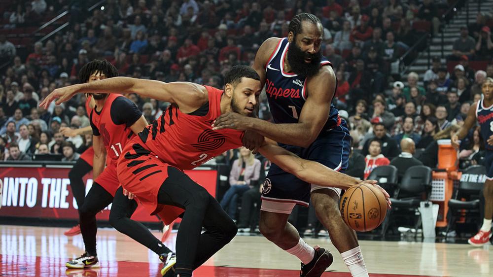 哈登34+6逆转开拓者！献激情3+1携手大洛爆发 率快船豪取3连胜北伐