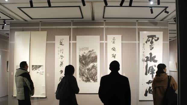 “字画心印” 文人画展路桥启幕！周一壶率学人台州追宗郑虔文脉