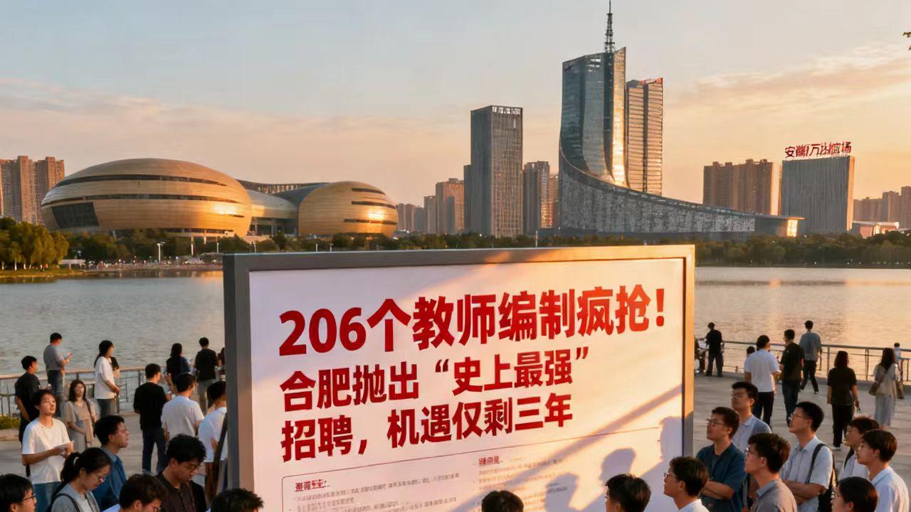 206个教师编制疯抢！合肥抛出“史上最强”招聘，机遇仅剩三年