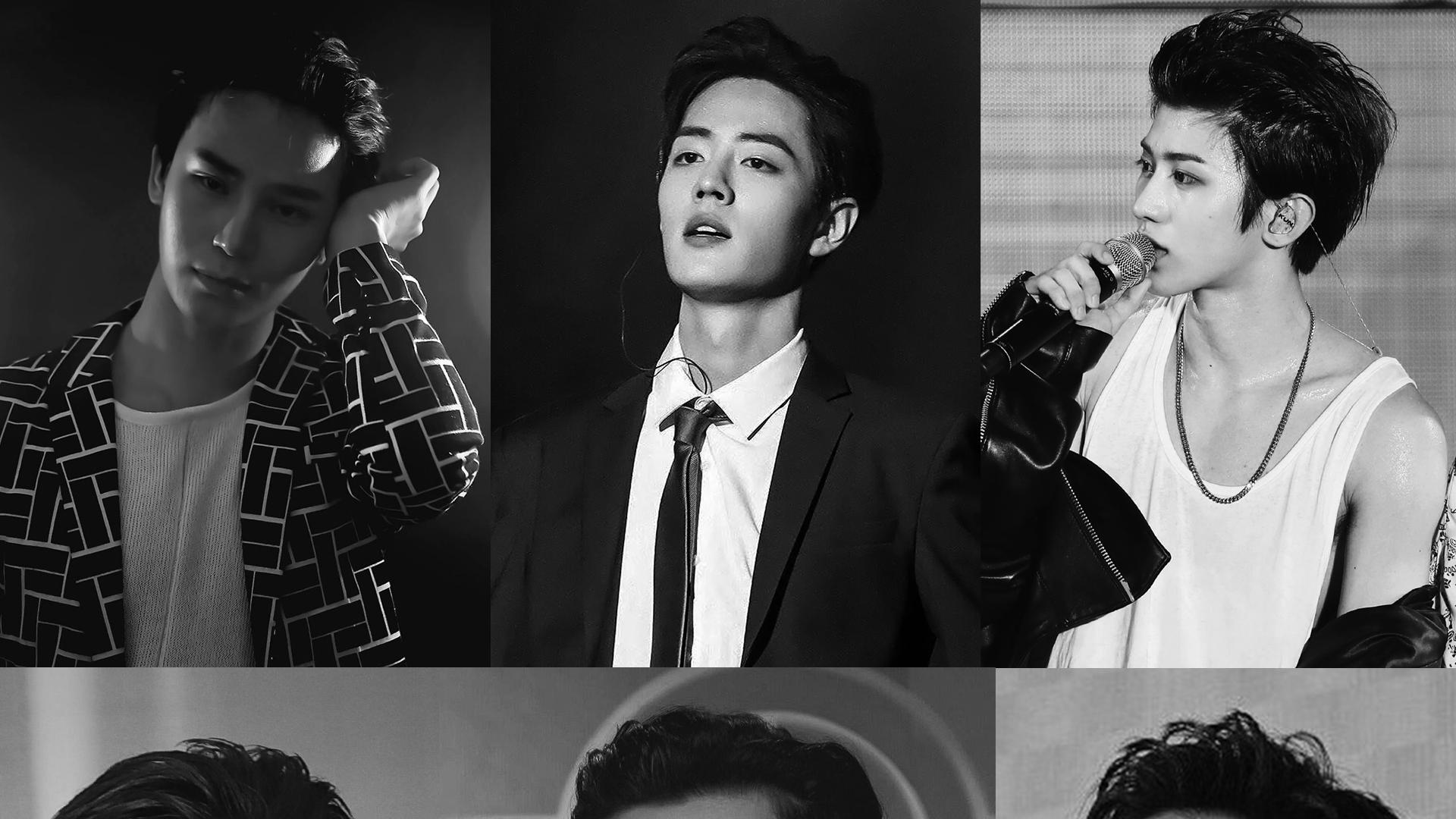 陈奕天肖战蔡徐坤李现朱正廷背头男神