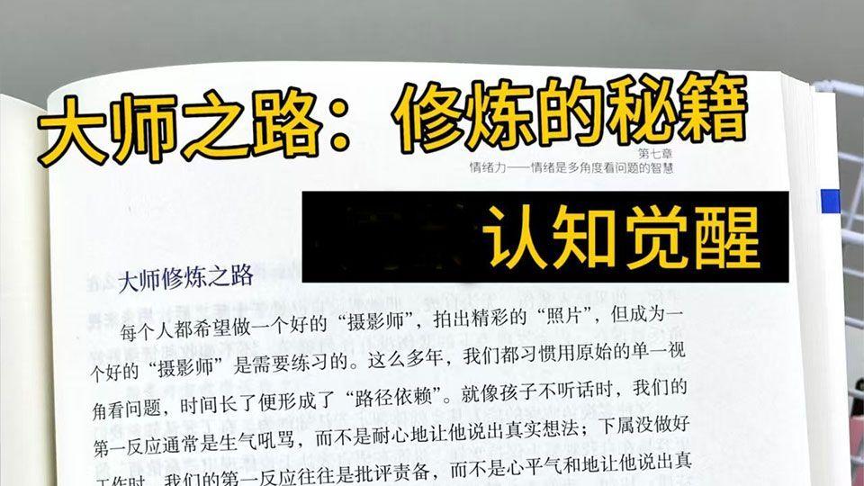 大师之路：修炼的秘籍-周岭认知觉醒