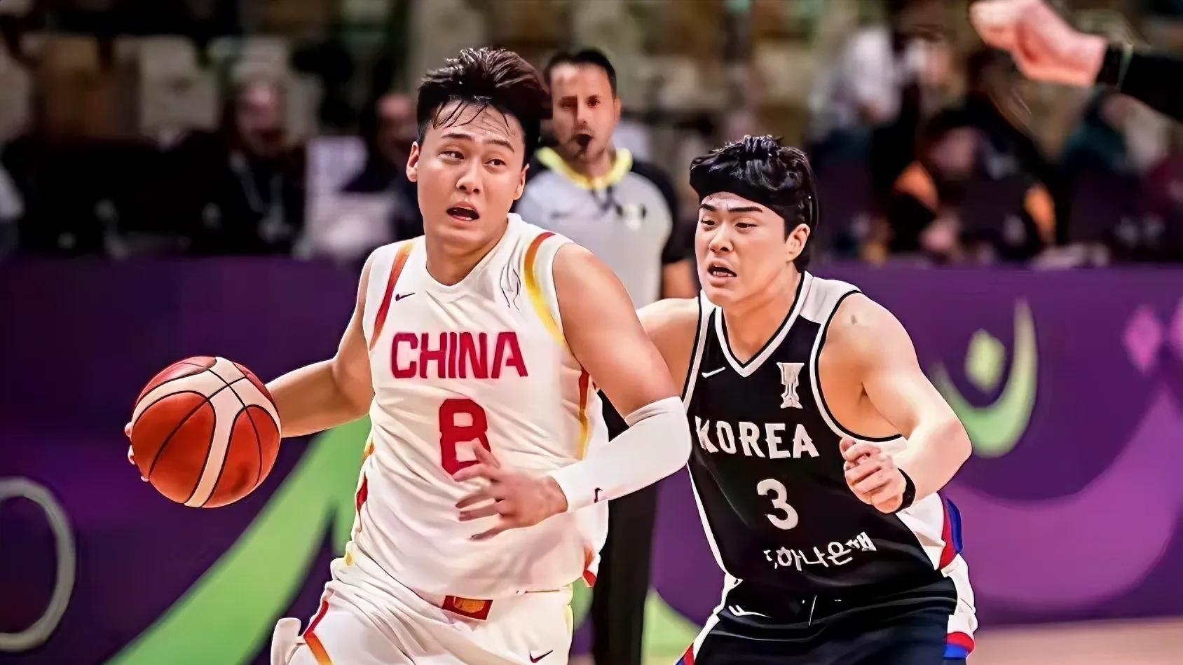 今晚中韩男篮对决，赛前喜忧参半，中国队有望取胜