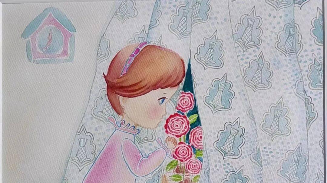 原创插画，当我重读《小意达的花儿》才懂——安徒生的“凋零美学”是藏在童話里的 生命诗学天花板