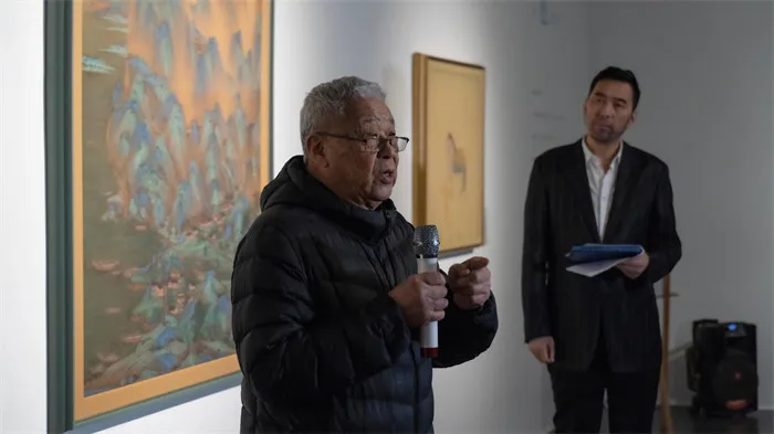 “只为中国青”——隋宜航当代重彩工笔画展在北京桥艺术空间开幕