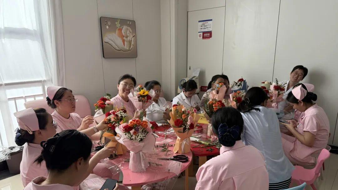运城市妇幼保健院开展孕天使花艺手工活动
