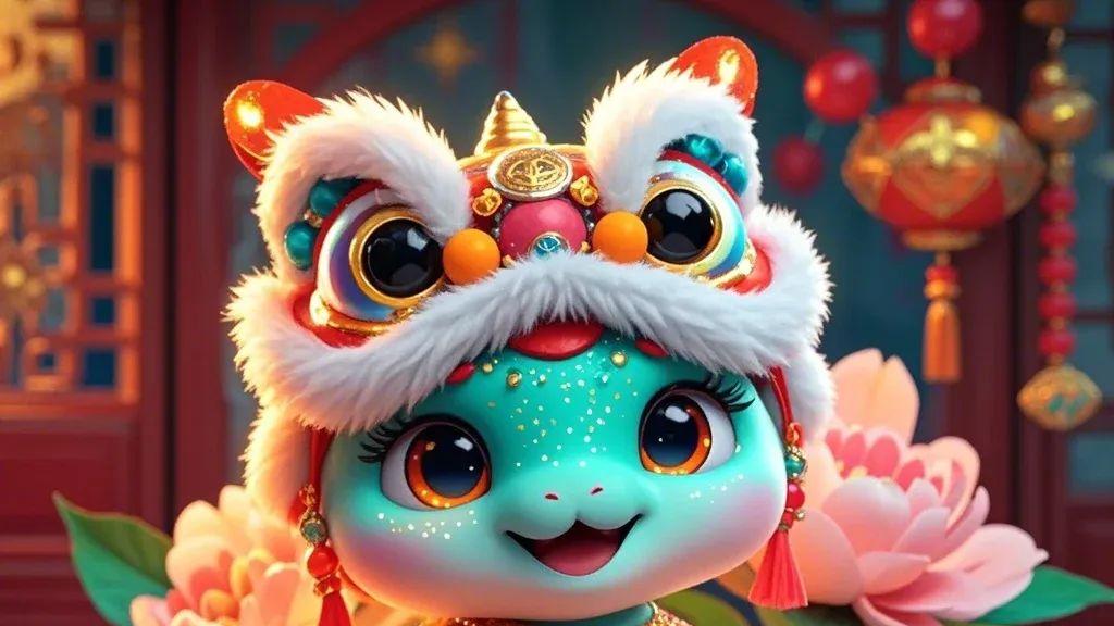 2025蛇来运转头像|喜迎2025，福蛇贺岁，儿孙满堂，合家欢乐，花好月圆