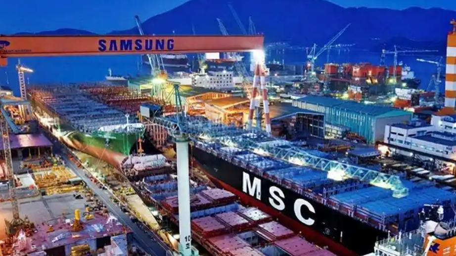 韩国三星重工造船完工量320万吨，上海外高桥造船厂有多少？