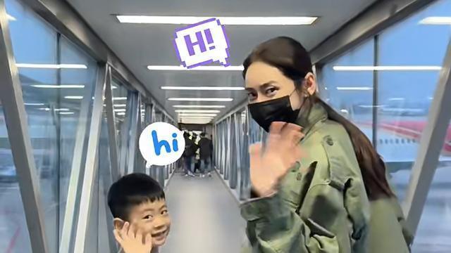 秋瓷炫带儿子探班于晓光！6岁大海越长越韩范儿，中文进步神速