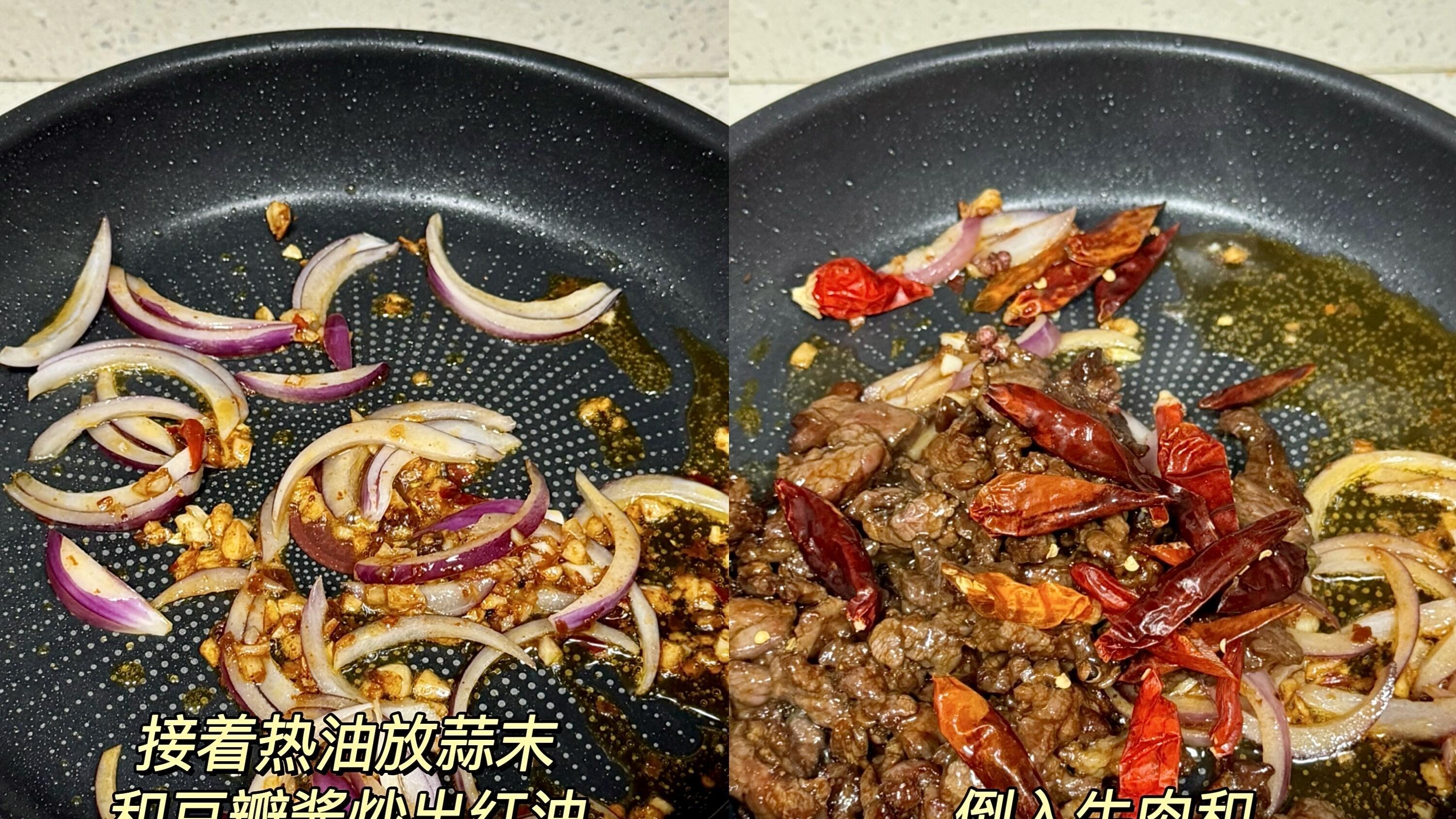 干煸牛肉手擀面：香辣诱惑，一口就上瘾！