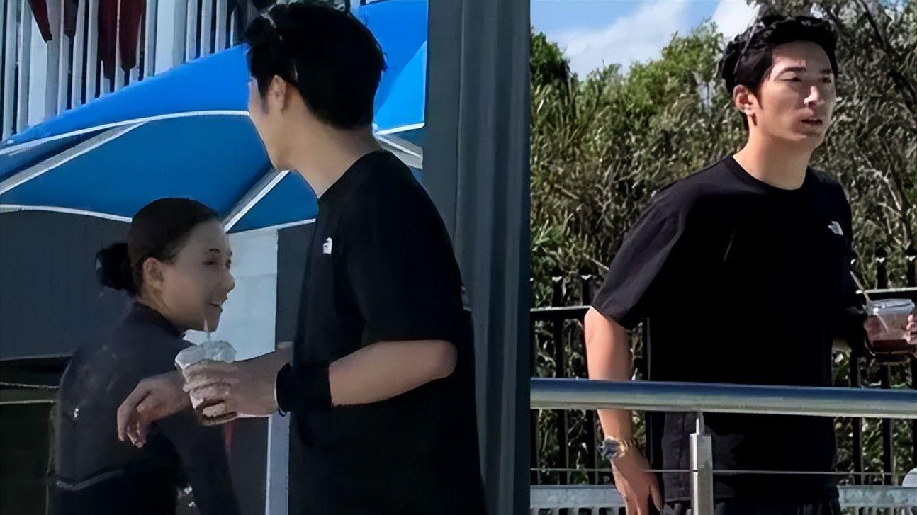 何超莲澳洲冲浪窦骁陪伴在旁，望妻眼太甜，打破婚变传闻