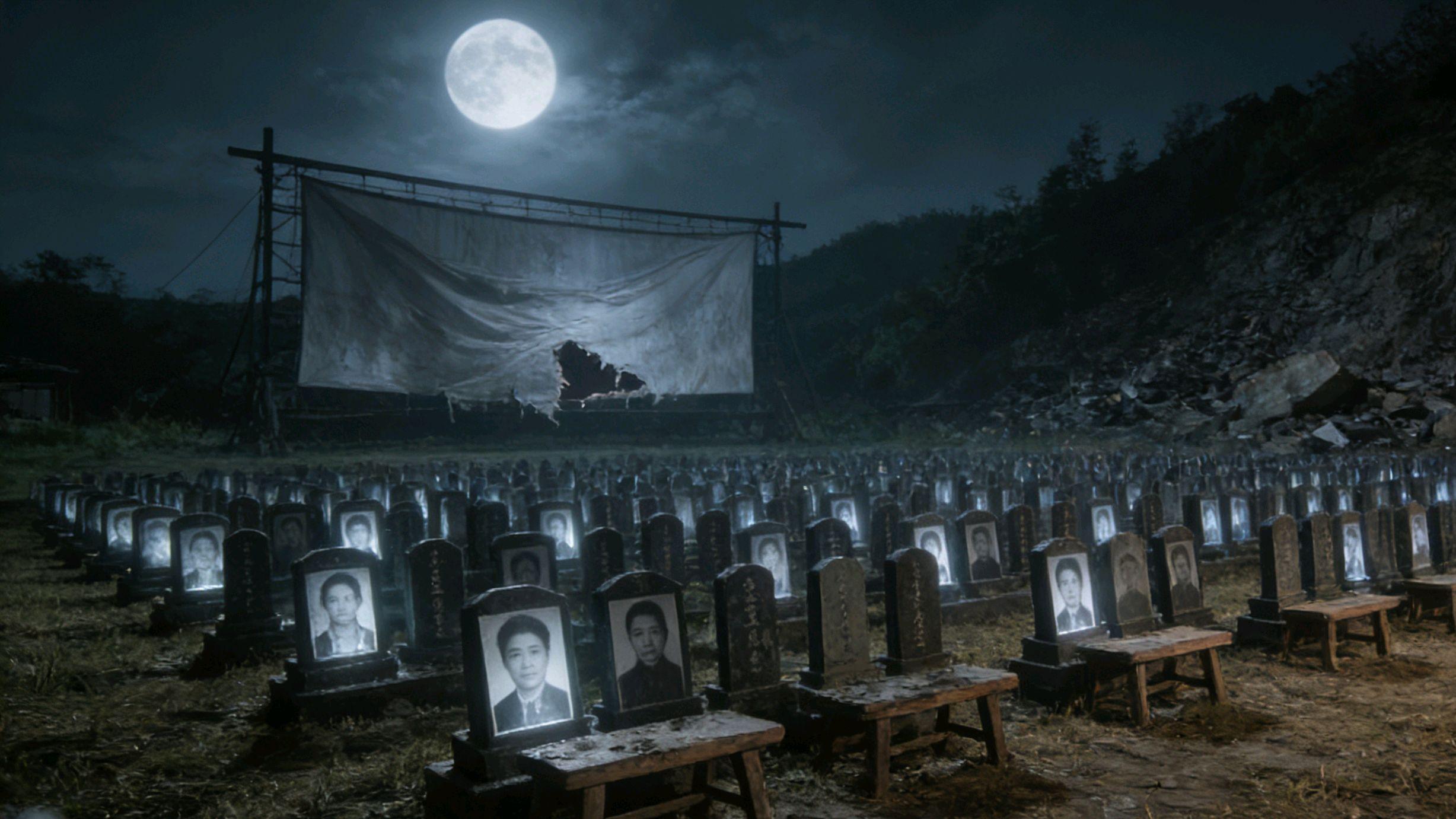 灵异故事：83年我去村里放电影遇到怪事，原本人满为患的人却消失了