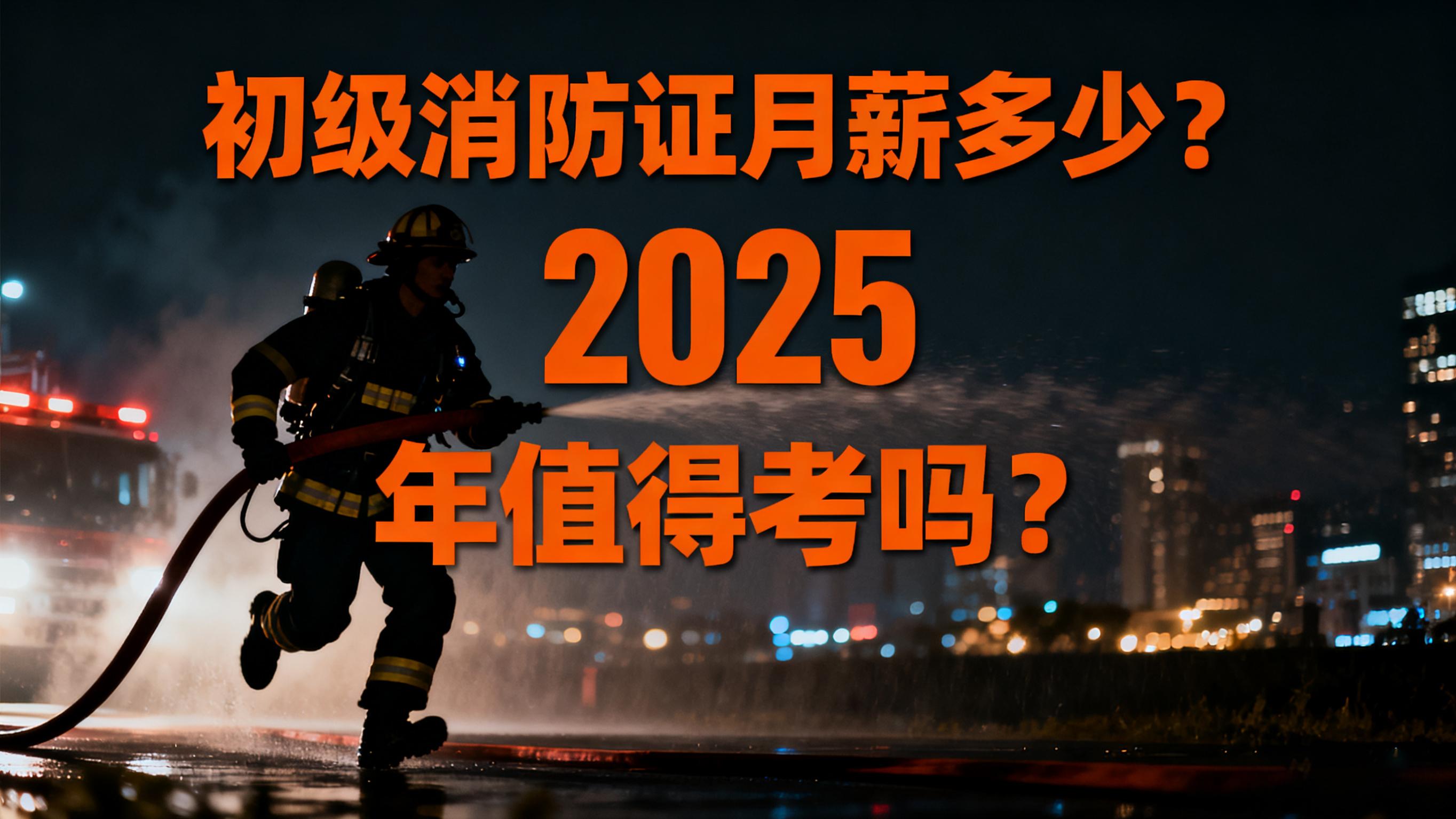 初级消防证月薪多少？2025年值得考吗？行业技术老师的深度解析