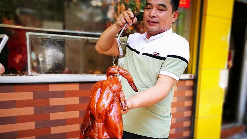 葱蒜让广式烧鸭更香啦