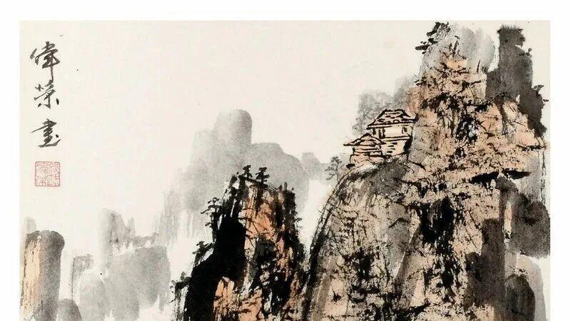 钱伟荣习画谈：探究技法反复实践 挥洒笔墨氤氲山河  ​