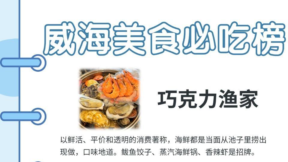 威海旅行美食必吃清单，本地人推荐