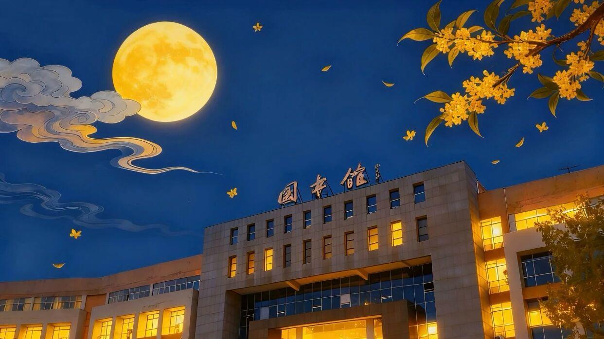 🥰中秋快乐！在中南林涉外学院和你一起「赏月」！