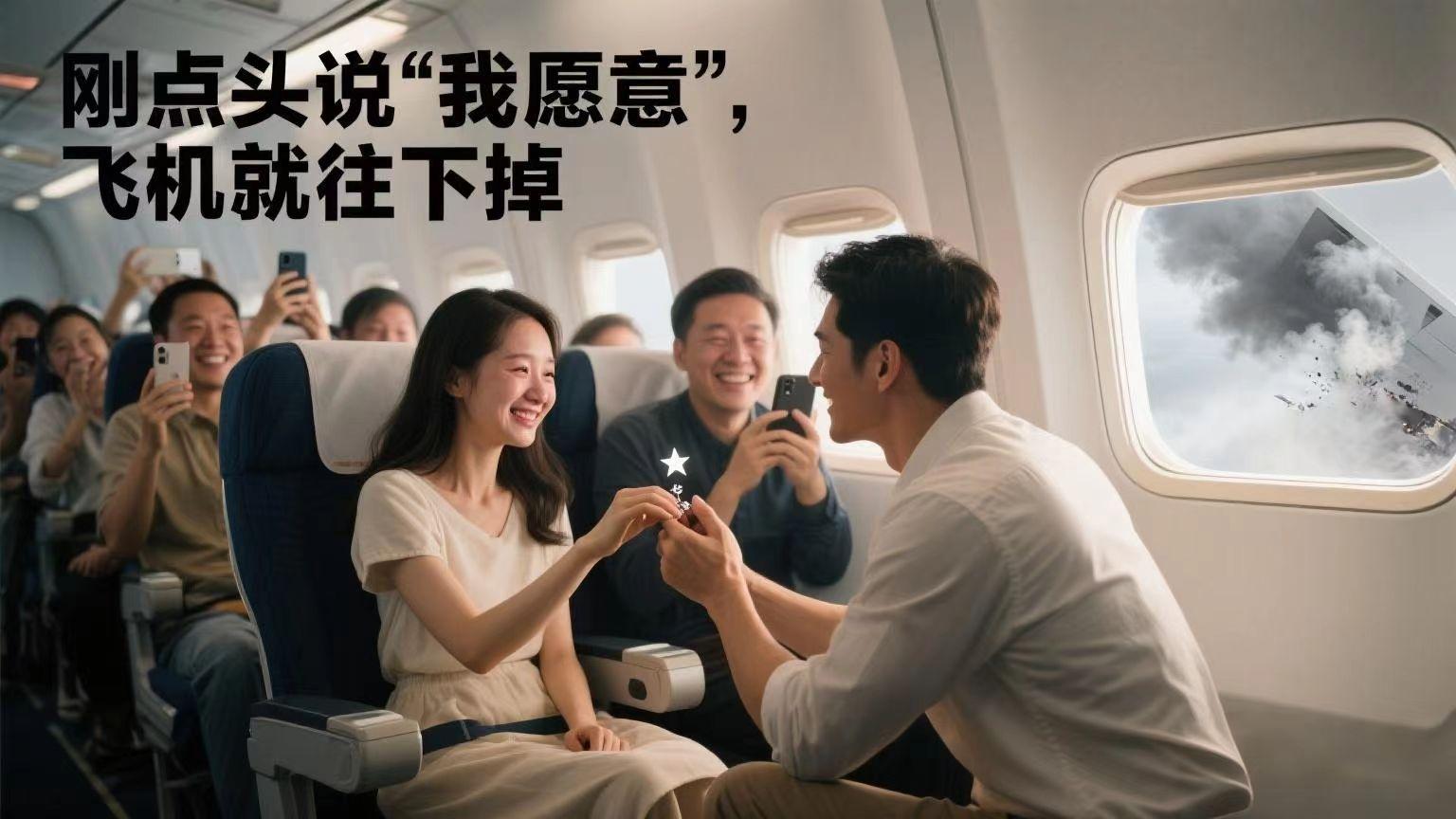 刚点头说"我愿意"，飞机就往下掉——这剧情比恐怖片还扎心