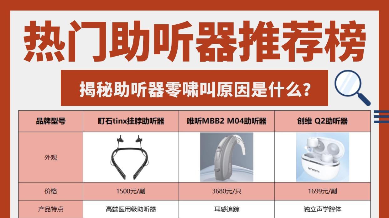 揭秘助听器零啸叫原因是什么？助听器哪个品牌好一点？必看推荐