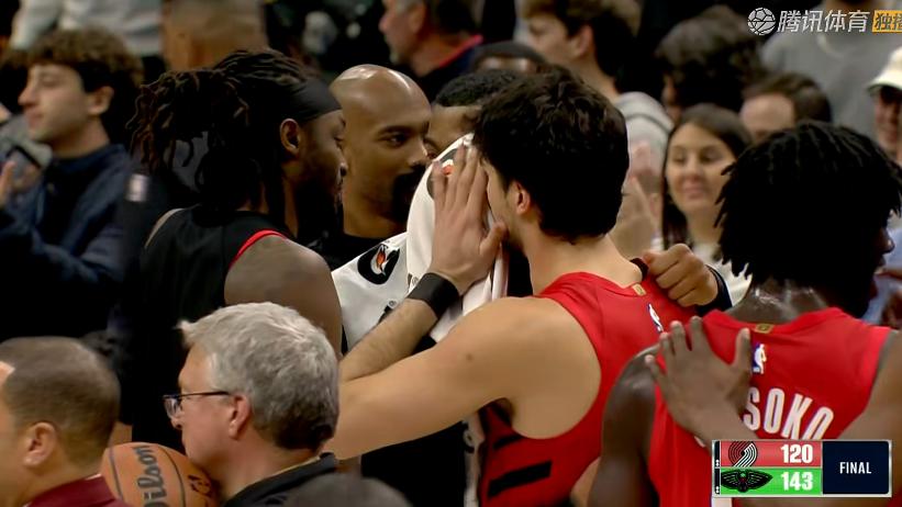 23分惨败！开拓者不敌西部倒数第一，赛后普尔走过来，抱住阿夫迪亚