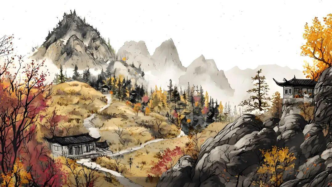 七律·山居秋日闲