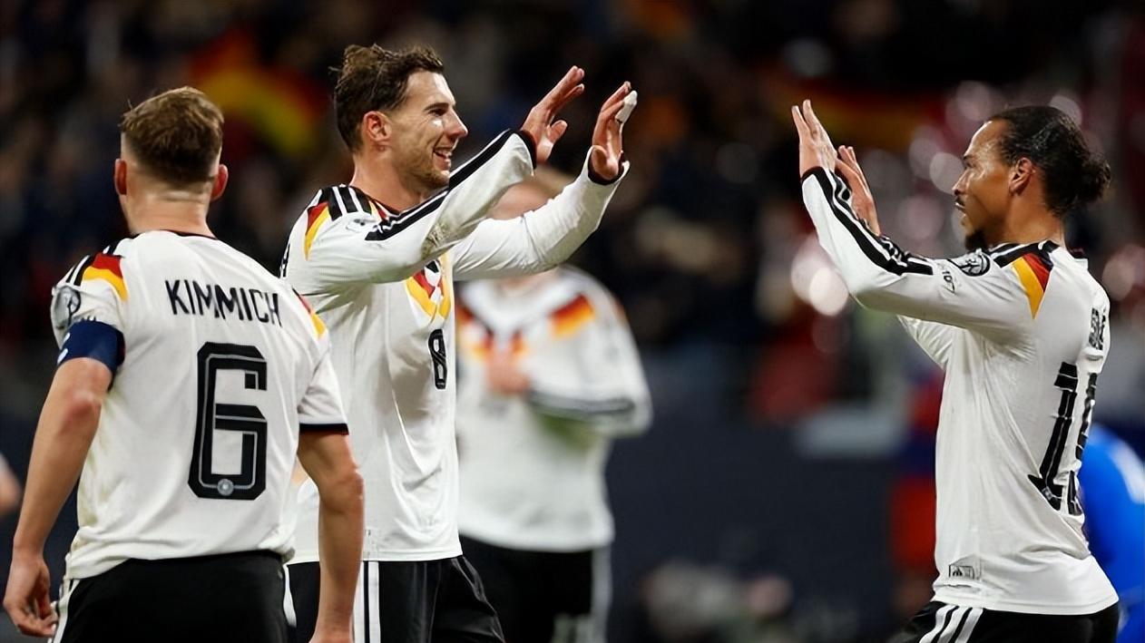 德国6-0斯洛伐克，小组头名晋级世界杯， 萨内梅开二度最关键