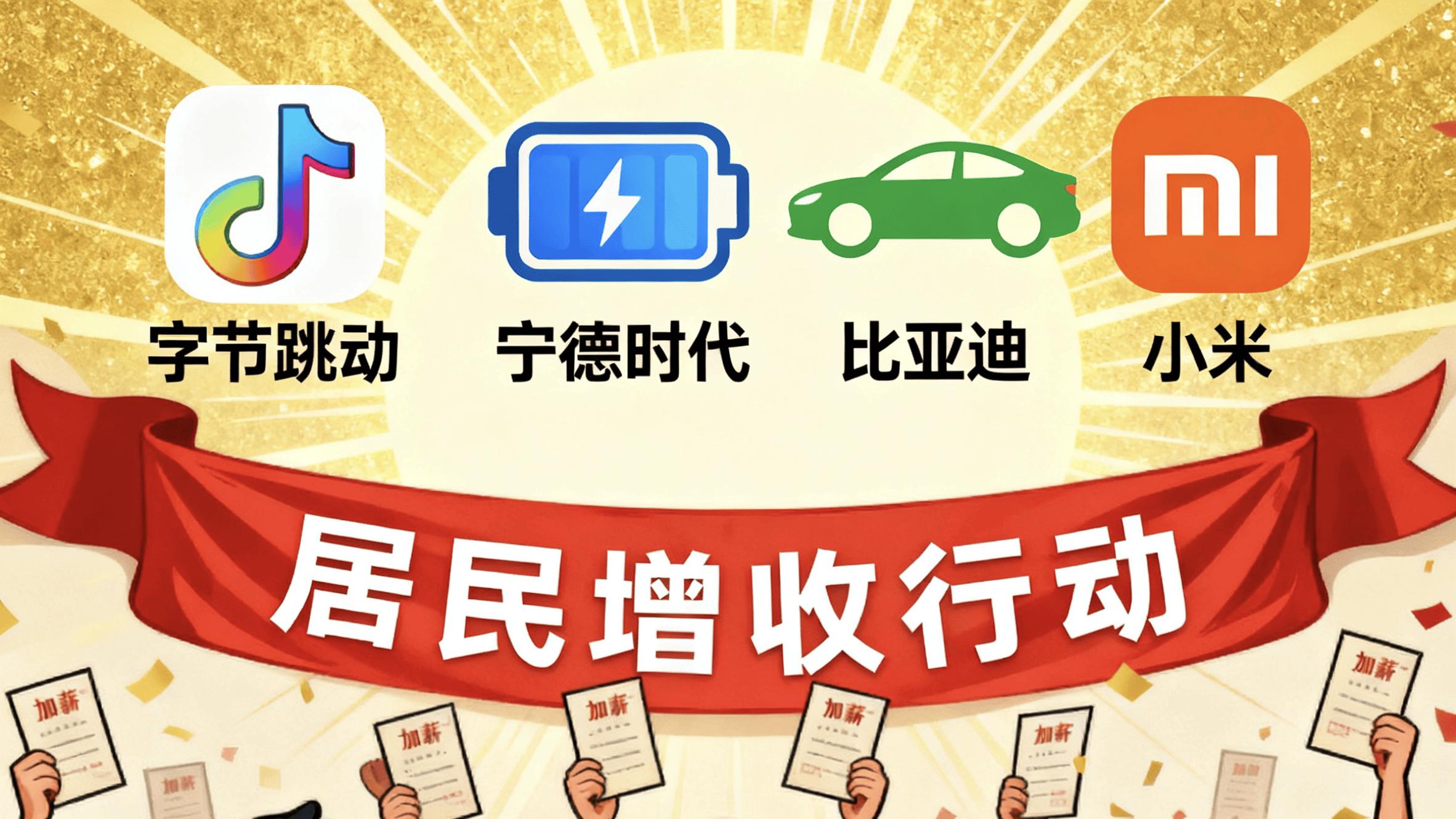 扩大内需锚定“有钱花” 字节比亚迪等打响加薪头炮