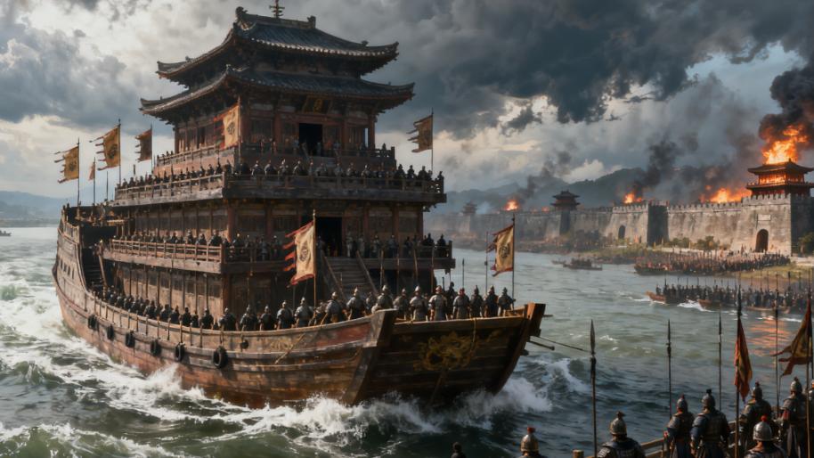 晋灭吴之战 - 王濬楼船下益州，三国归晋