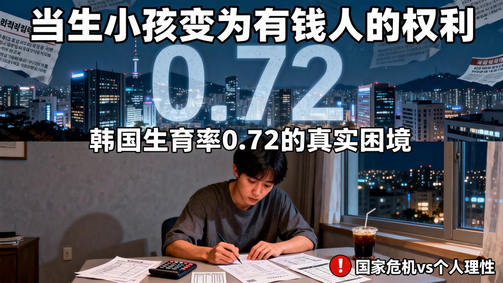 2860亿美元砸下去，韩国人为何还是不生？