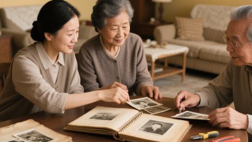 家族相簿考古：老照片修复触发的代际对话实验