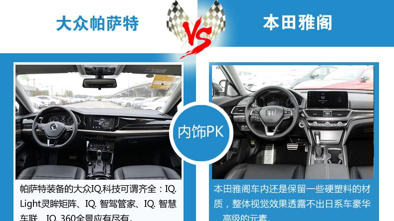 20万中级轿车 大众帕萨特和本田雅阁 你更青睐哪个？