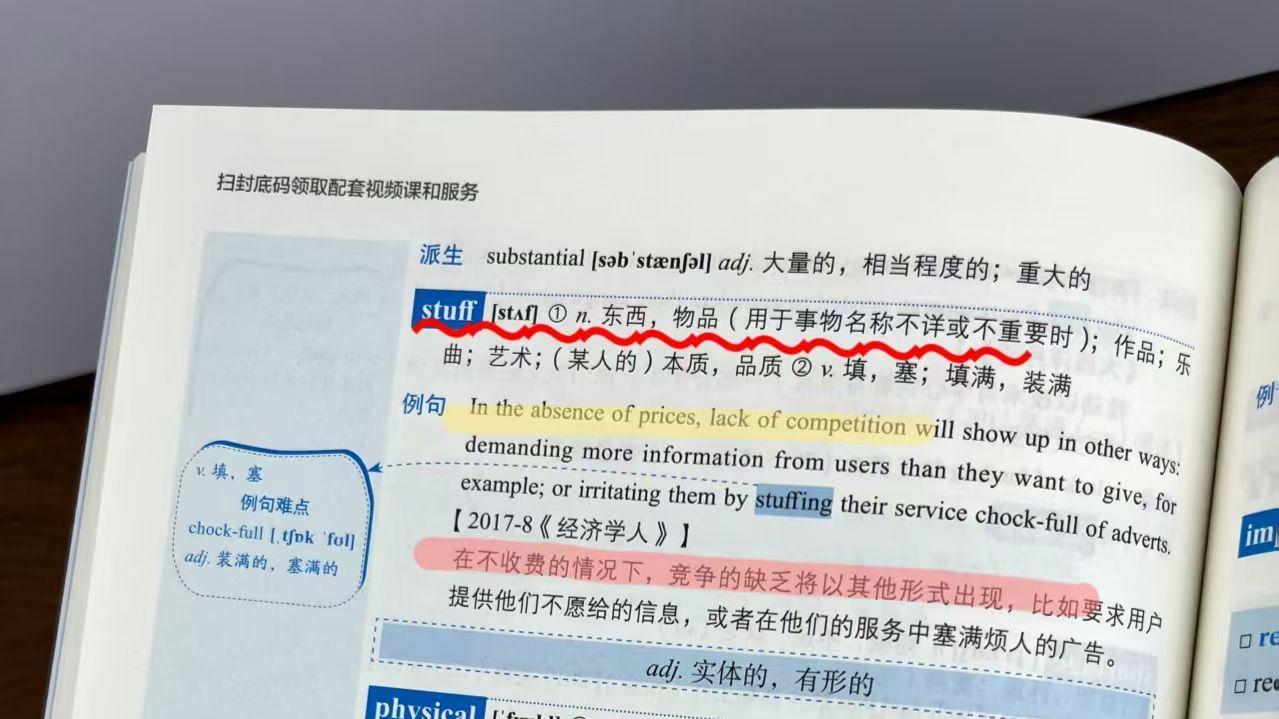 题源报刊单词stuff-朱伟考研7000词